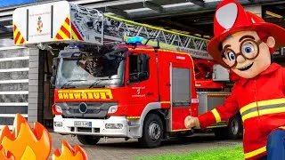 The Kids explore a Real Fire Station 🚒🧒