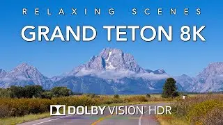 Driving Grand Teton National Park in 8K HDR Dolby Vision - Wyoming USA