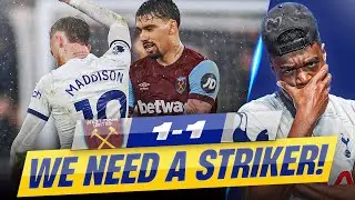 ALL OF THE POSSESSION FOR ABSOLUTELY NOTHING!🤬 IM FUMING! West Ham 1-1 Tottenham EXPRESSIONS REACTS