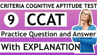 9. CCAT Practice Question and Answer | Set 9 | With Explanation @Teachtech