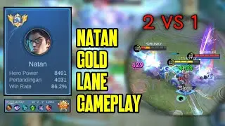 NATAN TOP GLOBAL GAMEPLAY VS KARRIE - BEST BUILD NATAN TOP GLOBAL AUTO WIN - MOBILE LEGEND