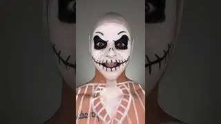 Jack Skellington Illusion Makeup Transformation