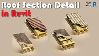 Realistic Roof with Section Detail in Revit