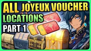 BEST ROUTE FOR ALL 315 JOYEUX VOUCHER LOCATIONS (PART 1) Secret Summer Paradise Genshin Impact 3.8