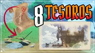 Los 8 MAPAS del TESORO de Fontaine. Genshin Impact Fontaine 4.2