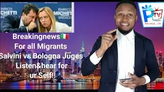 Breakingnews🇮🇹 For all Migrants Salvini vs Bologna Juges Listen&hear for ur Self!!