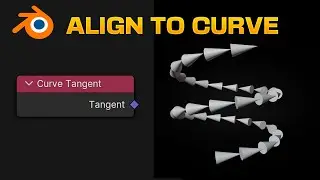 Align Instances on CURVE DIRECTION in Blender - Geometry Nodes