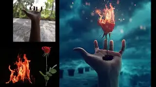 How to Make Simple Photo Manipulation Ideas Burning Rose