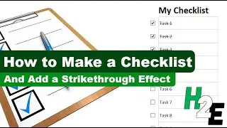 How to Make a Checklist in Excel