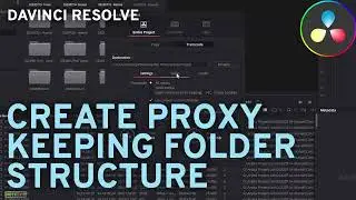 Make proxy easily with Davinci Resolve - preserving directory structure