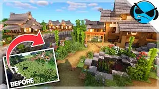 Minecraft Timelapse: Transforming a Plains Biome into a Japanese Village