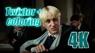 Draco Malfoy in Prisoner of Azkaban 4K Twixtor Scenepack with Coloring for edits MEGA