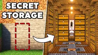 Minecraft Secret Storage Room Tutorial [How to Build]