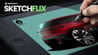 SketchFLIX - 044 | How to render a CITROËN SUV