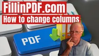 Fillable PDF form hosting - how to change columns