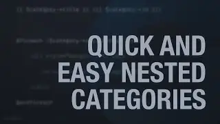 Quick and Easy Nested Categories in Laravel