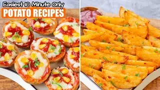 Easiest 10 Min Potato Recipes I No Fry Party Starters | Quick Tea Time Snack Recipes in OTG