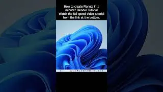 How to create Planets in 1 minute? Blender Tutorial #planet #star #blender #3dmodeling #tutorial