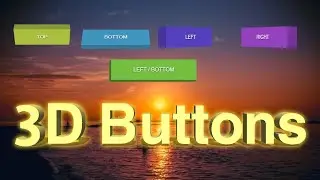 How to make a Simple animated 3D Buttons using CSS & HTML