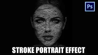 How to create stroke portrait effect in Adobe photoshop 2024 | photoshop in Telugu