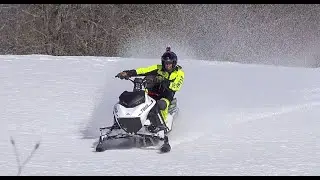 Electric Snowmobile TAIGA NOMAD utility Sled FIRST RIDE!