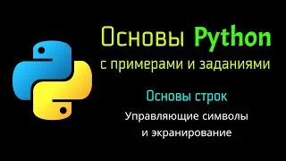 28 Управляющие символы и экранирование в Python