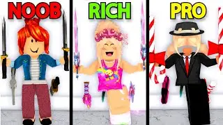 Roblox Murder Mystery 2, BUT ITS NOOB, RICH AND PRO!