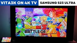 VITA3K Emulator test on 4K TV with Samsung S23 Ultra I Amazing gaming setup I MHL HDMI test