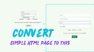 Convert Simple Html Form to Bootstrap Form in just 2 minutes