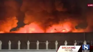 See the moments Moss Landing battery plant fire erupts