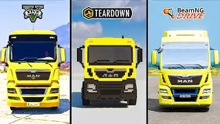 GTA 5 MAN TRUCK VS TEARDOWN MAN TRUCK VS BEAMNG MAN TRUCK - WHICH IS BEST?