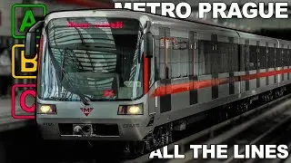 🇨🇿 Prague Metro - All the Lines (A - B - C) - Metro v Praze - Všechny Linky (4K) (2020)