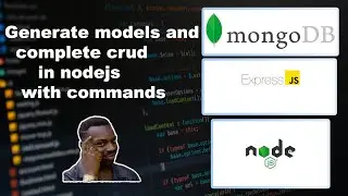 Generate models and complete crud in nodejs with only commands