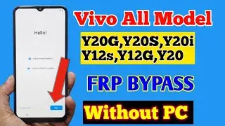 Vivo Y12S Frp Bypass | Vivo Y12s Google Account Unlock Without PC