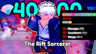 Spending $40,000 for 0.001% SECRET *SHINY* RIFT SORCERER GOJO in Anime Defenders! Update 2