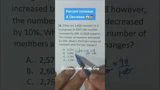 Percent Increase & Decreases 