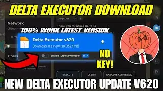 Delta Executor Mobile New Update V620 ! Delta Atualizado | Delta Download Mediafire