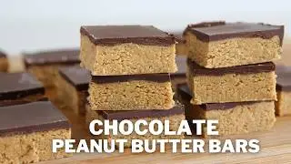 Chocolate Peanut Butter Bars Recipe | Healthy & Gluten Free