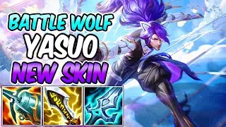 BATTLE WOLF YASUO GAMEPLAY | Best Build & Runes | League of Legends