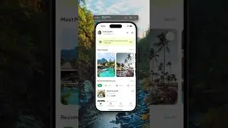 Home Screen - hotel booking - Flutter #flutter #ios #apple #android