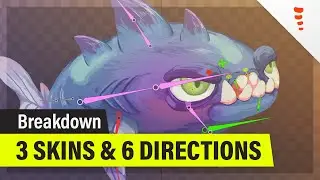 Spine 2D Tutorial – 3 Skins & 6 Directions Character Breakdown