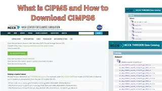 What is CIPMS and How to Download CIMPS6 || GIS Analysis || GIS Datasets || Climate Data Model