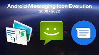 Android Messaging Icon Evolution (2008 - 2022)