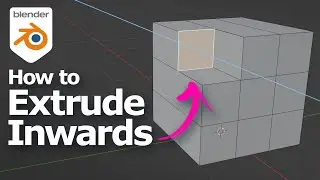 How to extrude inwards in Blender