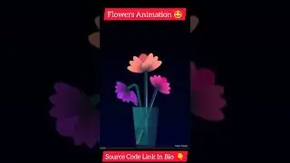 Flower Animation In Css | Html Css Graphic Design | Css Animation Effects