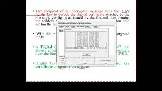 public key encryption: Key distribution, message Authentication  and hash function- part2