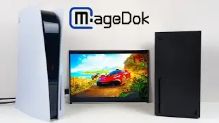 MageDok 16 inch Ultra Slim 4K OLED DCI-P3 Gaming Monitor Unboxing - ASMR