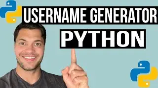 How to create Username Generator in Python - Beginner Python Tutorials 