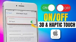 How to Turn On/Off 3d Touch & Haptic Touch on iPhone 8 Plus | Enable 3d Touch