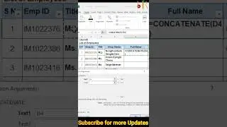 Concatenate function Excel formula | Text Join , Concate | 2 cell  join in 1cell in MS Excel #quick